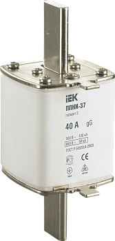 Плавкая вставка предохранителя ППНИ-37, габарит 2, 40А IEK в Хабаровске