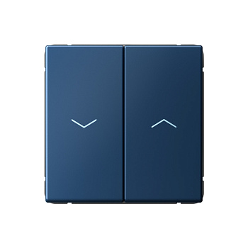 ARTGALLERY 2-клавишный ВЫКЛЮЧАТЕЛЬ ДЛЯ ЖАЛЮЗИ, 2х сх.4, 10А, механизм, АКВАМАРИН в Хабаровске