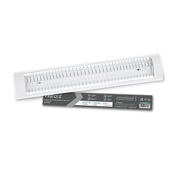 Светильник под светодиодную лампу SPO-405R 2xLED-Т8-600 с решеткой G13 600мм IP40 NEOX в Хабаровске