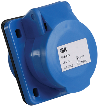 Розетка 413 скрытая 2Р+Е 16А 220В IP44 IEK в Хабаровске