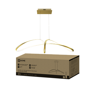 Светильник светодиодный ESTETIKA DALI-FX-90GL 90Вт 230В 3000-6500K 920х245x230мм 1.2м трос ДУ золото IN HOME в Хабаровске