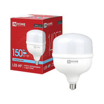 Лампа светодиодная LED-HP-PRO 150Вт 230В E27 с адаптером Е40 6500К 14250Лм IN HOME в Хабаровске