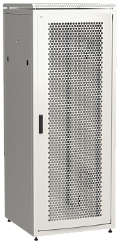 ITK Шкаф сетевой LINEA N 42U 800х800мм перфорированная передняя дверь задняя металлическая серый в Хабаровске