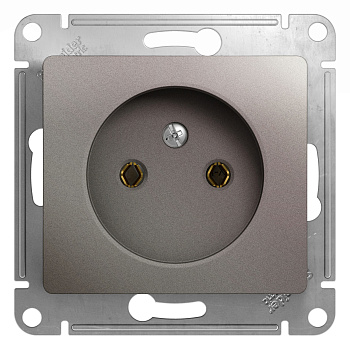 Розетка одинарная Glossa SE платина в Хабаровске