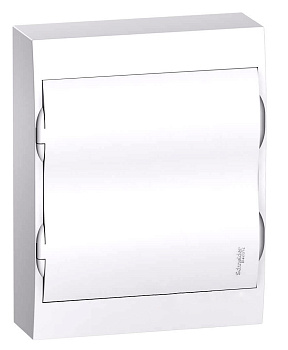 Щит распределительный навесной пластиковый с белой дверью City9 24 мод. 326х256х96 IP40 SE в Хабаровске