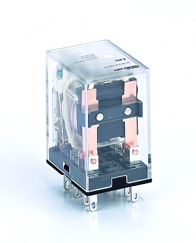 Промежуточное реле 2 контакта с LED индикацией 5А 230В AC ПР-102 DEKraft в Хабаровске