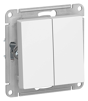 Выключатель двухклавишный AtlasDesign SE лотос в Хабаровске