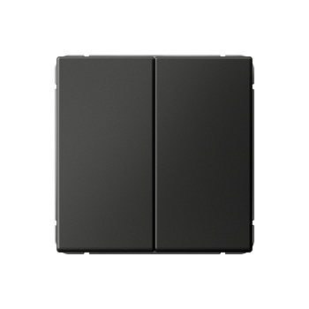 ARTGALLERY 2-клавишный ВЫКЛЮЧАТЕЛЬ КНОПОЧНЫЙ, сх.2, 10А, механизм, БАЗАЛЬТ в Хабаровске