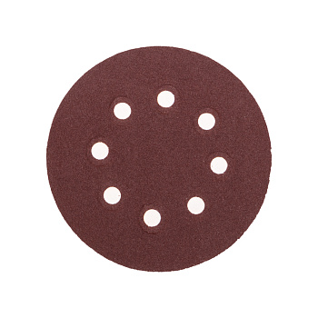 Диск абразивный на ворсовой основе, на липучке, перфорированный, P120, 125мм, 10 шт. KRANZ в Хабаровске