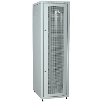 ITK Шкаф сетевой LINEA E 42U 600х800мм двери 2шт перфорированная передняя дверь задняя металлическая серый в Хабаровске