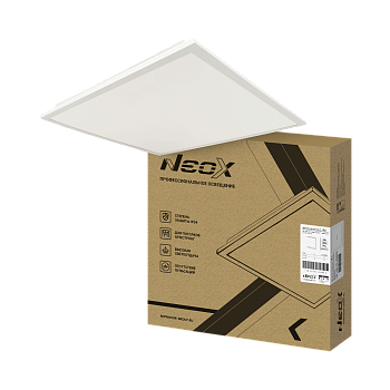 Панель светодиодная встраиваемая герметичная ДВО-PRO-IP54 4040-ОПАЛ 40Вт 4000К 120лм/Вт CRI80 IP54 595х595х30мм белая NEOX в Хабаровске