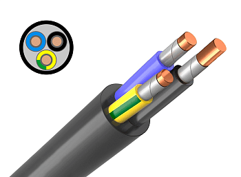 Кабель ВВГ Пнг(А)-LS 3х4 ок (N, PE) - 0,66кВ ГОСТ 31996-2012 Кабэкс в Хабаровске