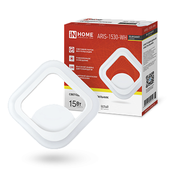 Светильник светодиодный ELEGANT ARIS-1530-WH 15Вт 230В 3000К 1200Лм белый IN HOME в Хабаровске