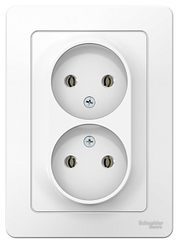 Розетка двойная BLANCA SE белая в Хабаровске