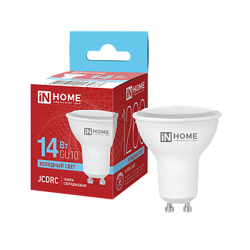 Лампа светодиодная LED-JCDRC-VC 14Вт 230В GU10 6500K 1260Лм IN HOME в Хабаровске
