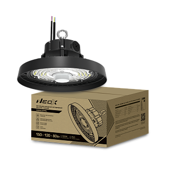Светильник складской светодиодный UHB-LEVEL 150A50BK 150/120/80Вт 100-277В 22500Лм 150Лм/Вт 5000K 5 лет NEOX в Хабаровске