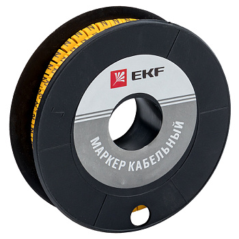 Маркер кабельный 6,0 мм2 "4" (350 шт.) (ЕС-3) EKF PROxima в Хабаровске