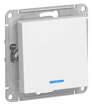 Выключатель одноклавишный AtlasDesign SE с подсветкой лотос в Хабаровске