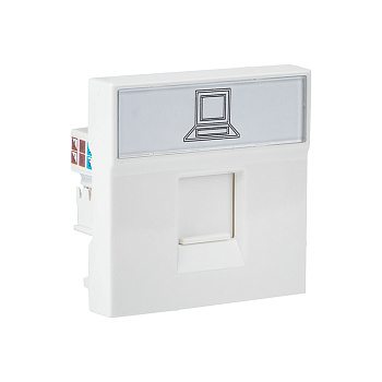 Розетка RJ-45, категории 5e (ширина 2 модуля) в Хабаровске