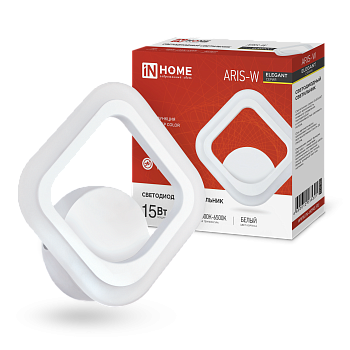 Светильник светодиодный ELEGANT ARIS-W 15Вт 230В 3000-6500К 1200Лм STEP COLOR белый IN HOME в Хабаровске