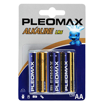 Батарейки АА Pleomax LR6-4BL (4шт) в Хабаровске