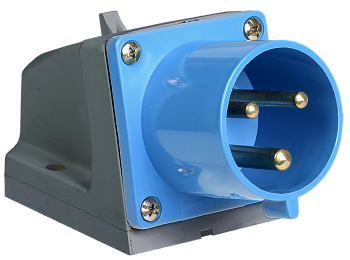 Вилка 523 стационарная 2Р+РЕ 32А 220В IP44 IEK в Хабаровске