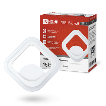 Светильник светодиодный ELEGANT ARIS-1540-WH 15Вт 230В 4000К 1200Лм белый IN HOME в Хабаровске