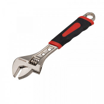 Разводной ключ REXANT 200 мм никелированный, двухкомпонентная рукоятка в Хабаровске