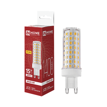 Лампа светодиодная LED-JCD 15Вт 230В G9 4000К 1400Лм IN HOME в Хабаровске