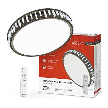 Светильник светодиодный COMFORT ASTERA 75Вт 230В 3000-6500K 6000Лм 500x90мм с пультом ДУ IN HOME в Хабаровске