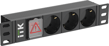 ITK PDU 3 розетки немецкий стандарт LED 1U вх. С14 10" в Хабаровске