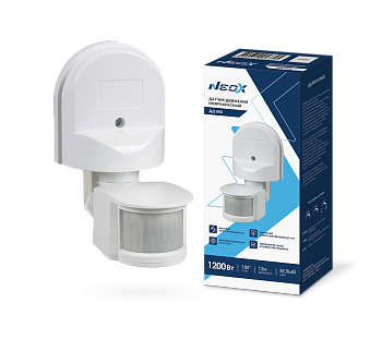 Датчик движения инфракрасный ДД 08Б 1200Вт 180 гр.12м IP44 белый NEOX в Хабаровске