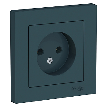 Розетка одинарная AtlasDesign SE изумруд в сборе в Хабаровске