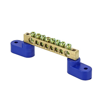 Шина EKF "N"нулевая 6х9мм 8 отверстий 2 изолятора в Хабаровске