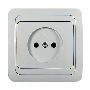 Розетка одинарная CLASSICO белая 2022 IN HOME в Хабаровске