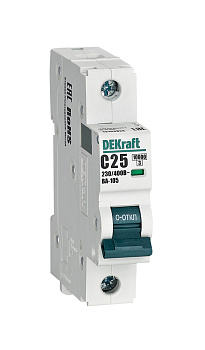 Автоматический выключатель DEKraft ВА-105 1P 25A 10кА х-ка C в Хабаровске