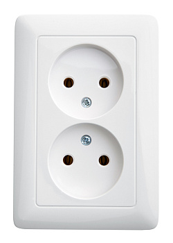 Розетка двойная ХИТ SE белая в Хабаровске