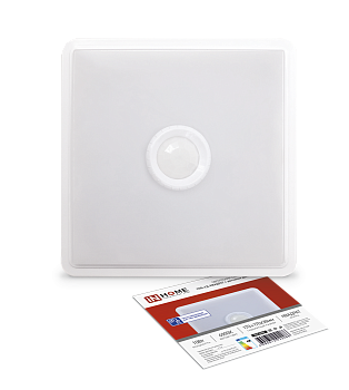 Светильник светодиодный СПБ-2Д-КВАДРАТ 10Вт 4000К 800Лм 170мм с датчиком белый IN HOME в Хабаровске