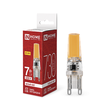 Лампа светодиодная LED-JCD-COB 7Вт 230В G9 4000К 730Лм IN HOME в Хабаровске