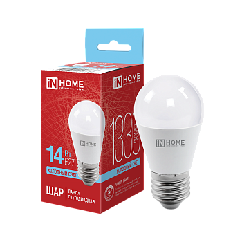 Лампа светодиодная LED-ШАР-VC 14Вт 230В E27 6500K 1330Лм IN HOME в Хабаровске