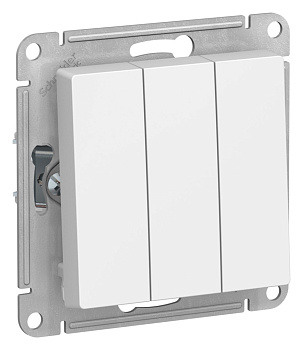 Выключатель трехклавишный AtlasDesign SE лотос в Хабаровске