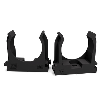 Крепеж-клипса для труб для прямого монтажа черная 32 мм Промрукав в Хабаровске