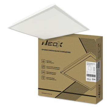 Панель светодиодная встраиваемая ДВО-PRO 4040-ОПАЛ 40Вт 4000К 120лм/Вт CRI80 595х595х30мм NEOX в Хабаровске