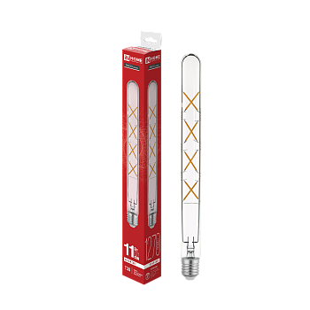 Лампа светодиодная LED-T30-deco 11Вт 230В Е27 4000К 1270Лм 300мм прозрачная IN HOME в Хабаровске