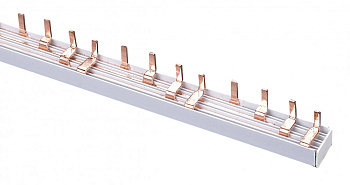 Шина соединительная 4P 63А 1 м. 14х4 контактов ШС-101 DEKraft в Хабаровске