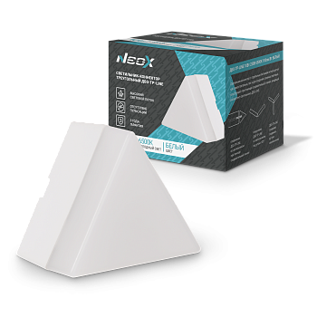 Светильник-коннектор треугольный ДБО-ТР-LINE 10Вт 230В 6500К белый NEOX в Хабаровске