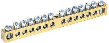 Шина IEK PEN "земля-ноль" 8х12мм 14/1 по центру в Хабаровске