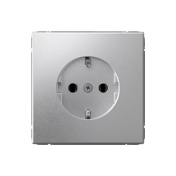 ARTGALLERY РОЗЕТКА с заземлением, 16А, механизм, АЛЮМИНИЙ в Хабаровске