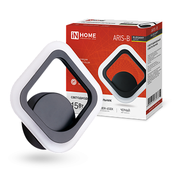 Светильник светодиодный ELEGANT ARIS-B 15Вт 230В 3000-6500K 1200Лм STEP COLOR черный IN HOME в Хабаровске