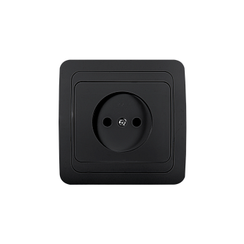 Розетка одинарная CLASSICO черная 2022B IN HOME в Хабаровске